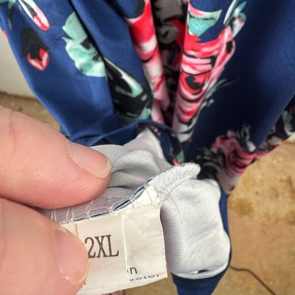 Blue Time Floral Sleeveless Dress women’s 2xl - Picture 3 of 12